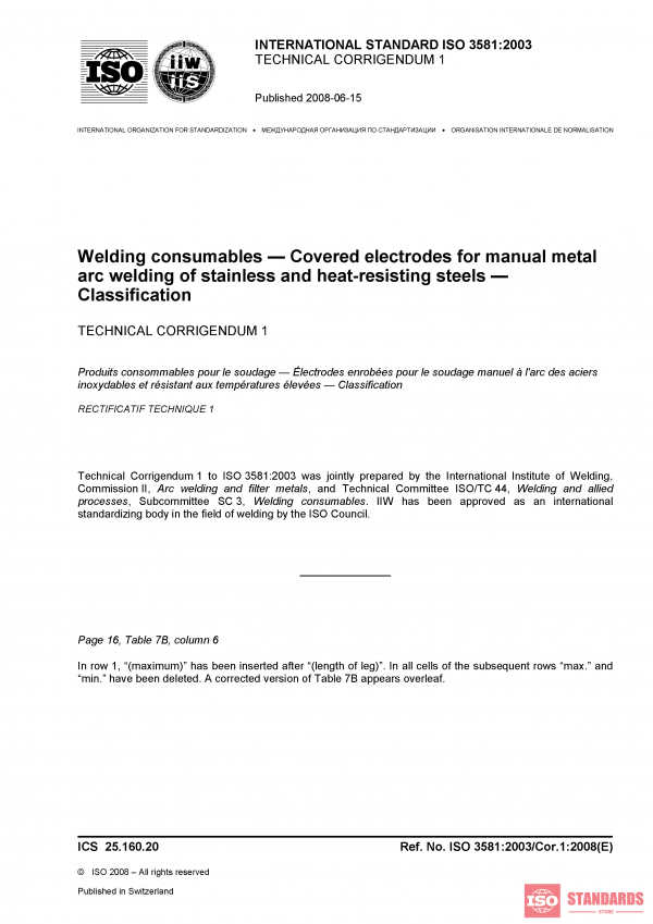 ISO 3581:2003/Cor 1:2008 PDF