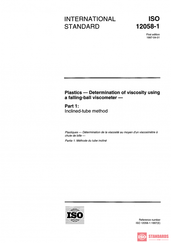 ISO 12058-1:1997 PDF