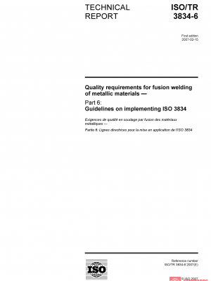 ISO/TR 3834-6:2007 PDF