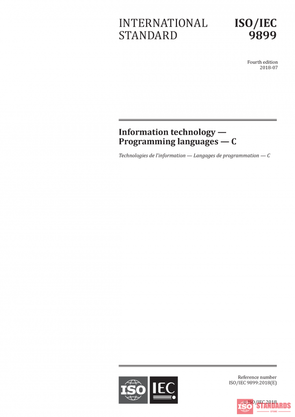 ISO/IEC 9899:2018 PDF