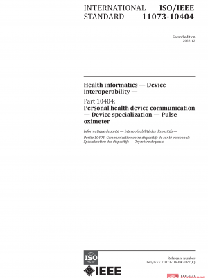 ISO/IEEE 11073-10404:2022 PDF