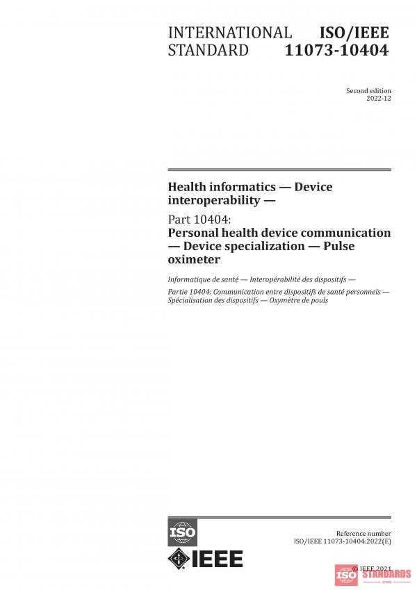 ISO/IEEE 11073-10404:2022 PDF