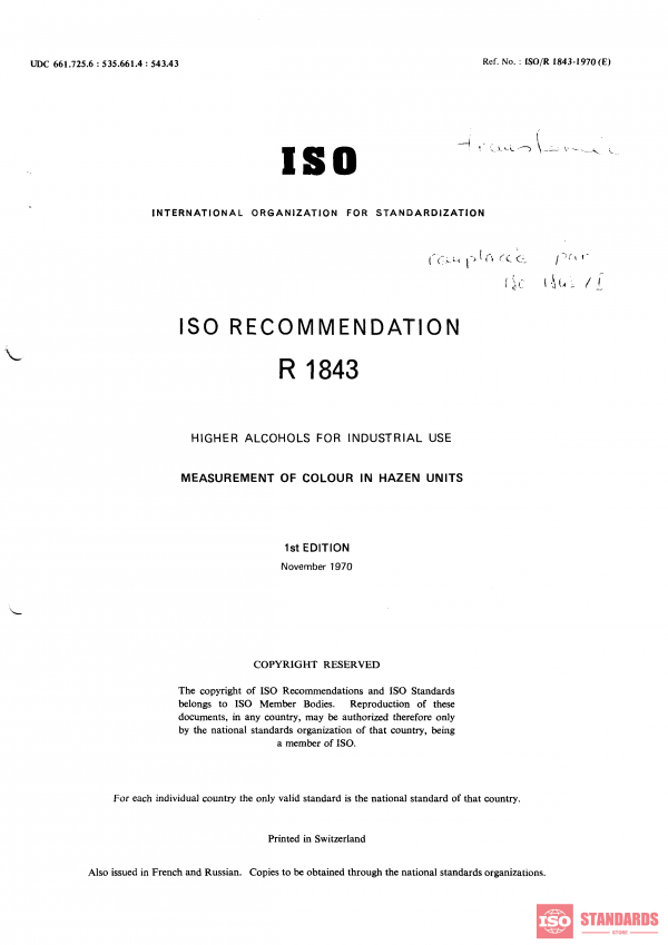 ISO/R 1843:1970 PDF