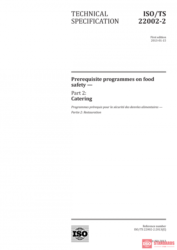 ISO/TS 22002-2:2013 PDF