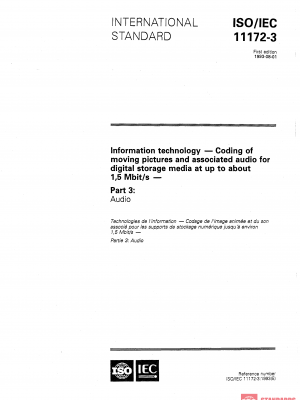 ISO/IEC 11172-3:1993 PDF
