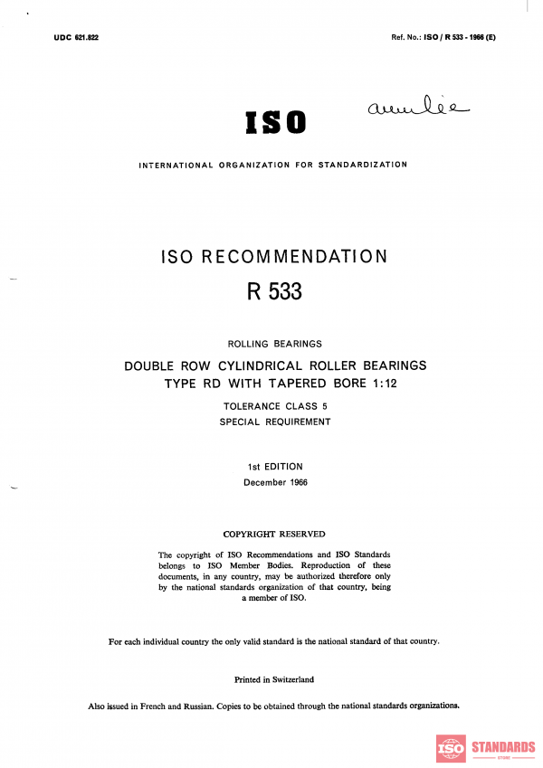 ISO/R 533:1966 PDF