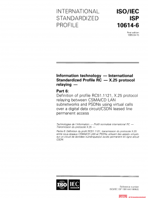 ISO/IEC ISP 10614-6:1995 PDF