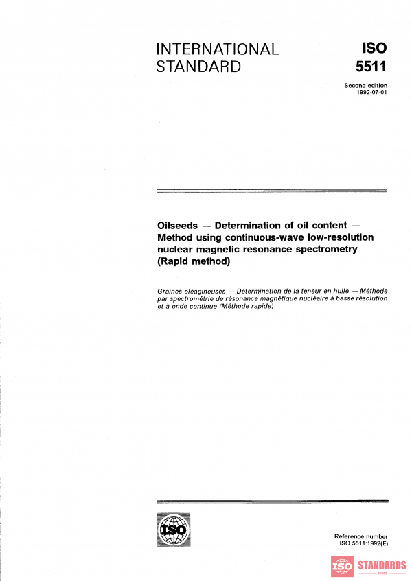 ISO 5511:1992 PDF