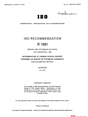 ISO/R 1691:1970 PDF