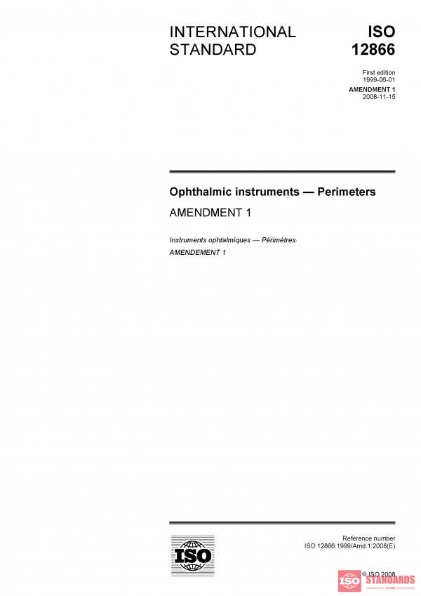 ISO 12866:1999/Amd 1:2008 PDF