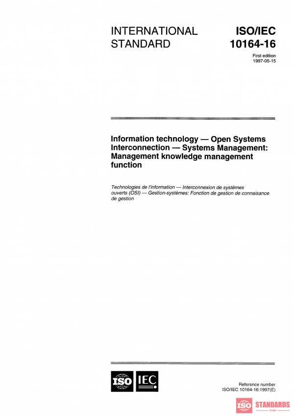 ISO/IEC 10164-16:1997 PDF