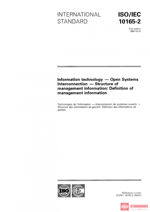 ISO/IEC 10165-2:1992 PDF