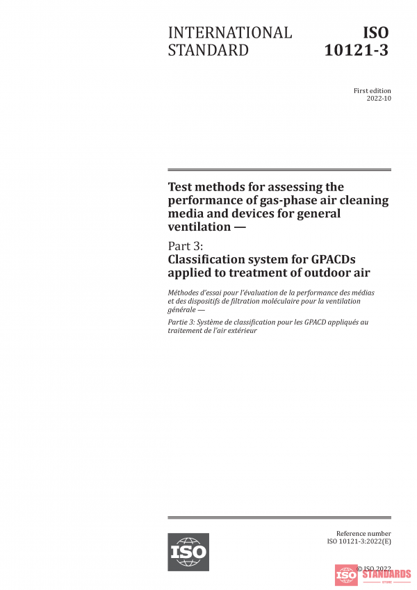 ISO 10121-3:2022 PDF