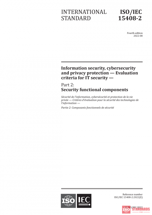 ISO/IEC 15408-2:2022 PDF