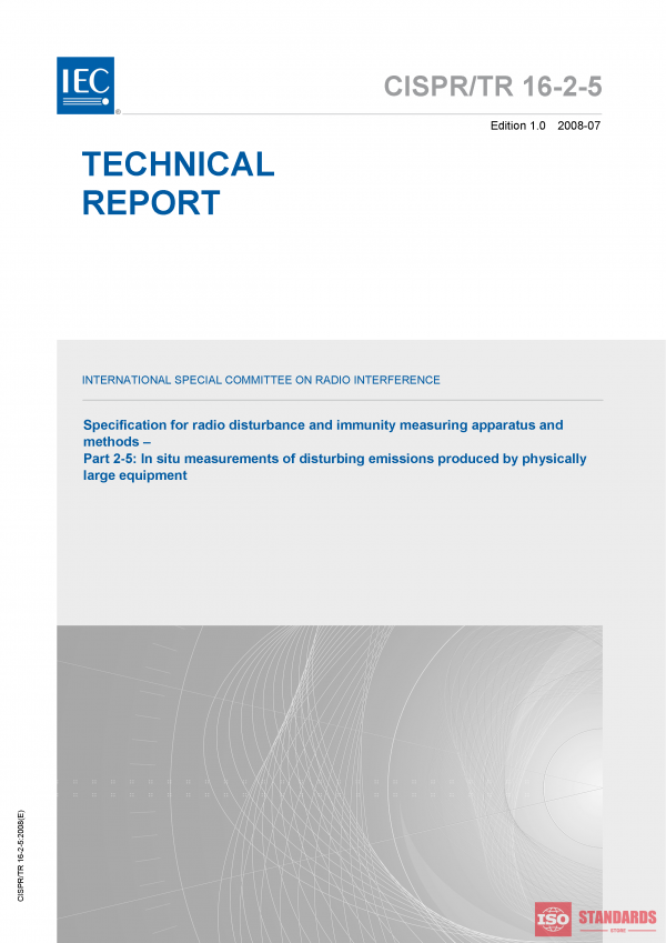 CISPR TR 16-2-5:2008 PDF
