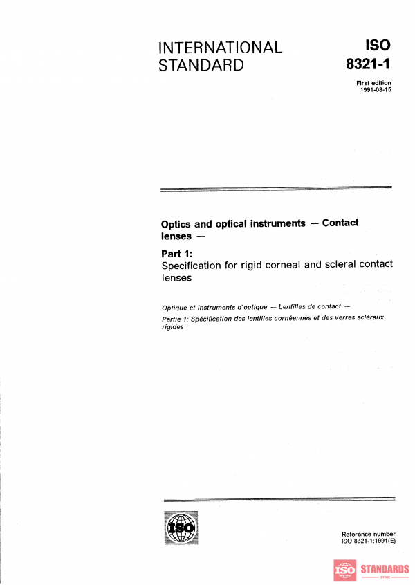 ISO 8321-1:1991 PDF