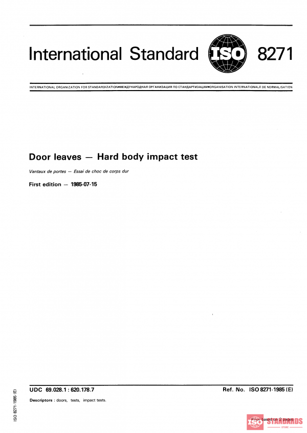 ISO 8271:1985 PDF