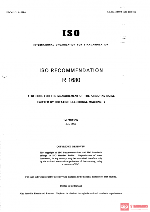 ISO/R 1680:1970 PDF
