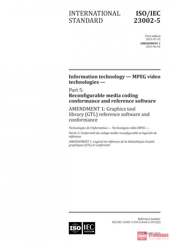 ISO/IEC 23002-5:2013/AMD1:2015 PDF