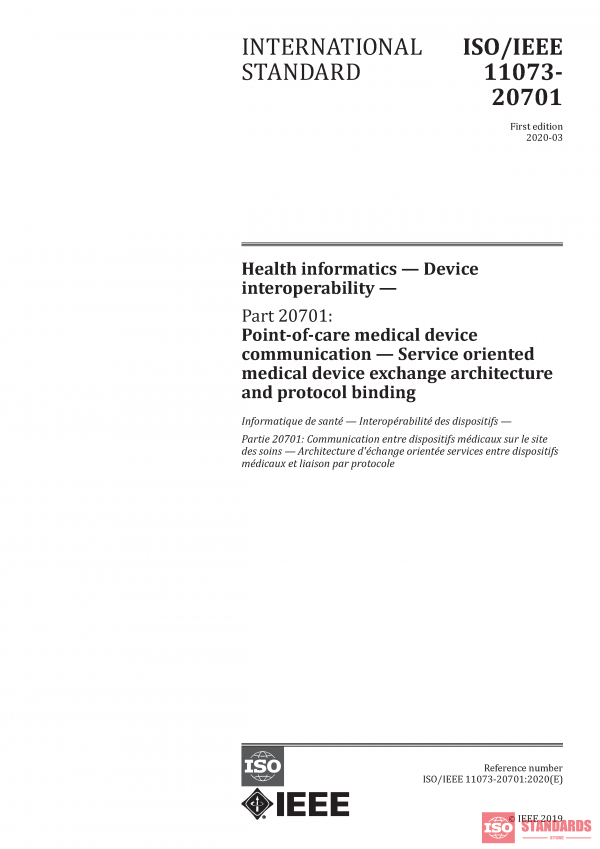ISO/IEEE 11073-20701:2020 PDF