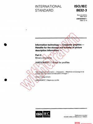ISO/IEC 8632-3:1999/AMD1:1992 PDF
