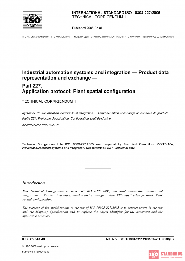 ISO 10303-227:2005/Cor 1:2008 PDF