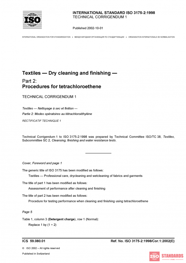 ISO 3175-2:1998/Cor 1:2002 PDF