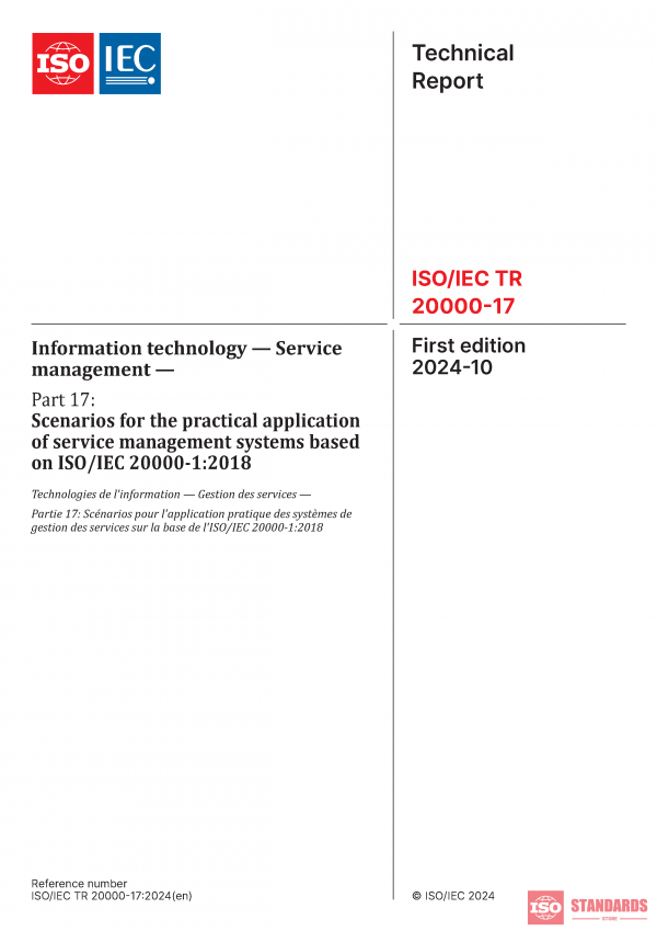 ISO/IEC TR 20000-17:2024 PDF