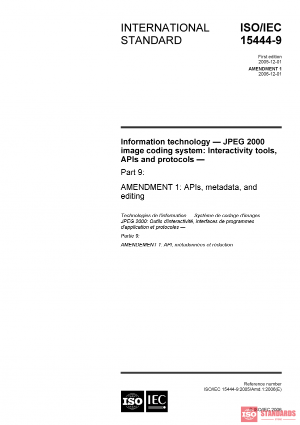 ISO/IEC 15444-9:2005/Amd 1:2006 PDF