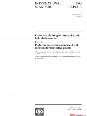 ISO 11393-5:2018 PDF
