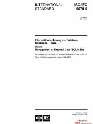 ISO/IEC 9075-9:2001 PDF