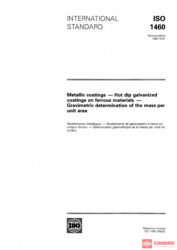 ISO 1460:1992 PDF