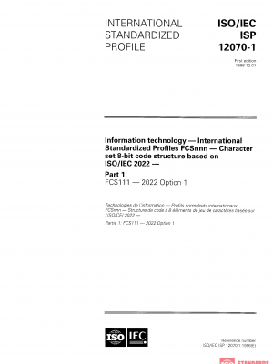 ISO/IEC ISP 12070-1:1996 PDF