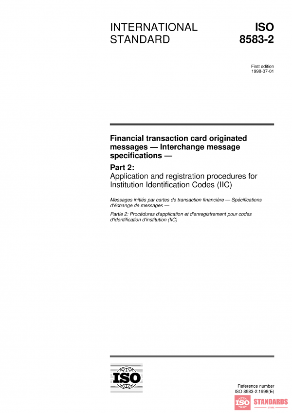 ISO 8583-2:1998 PDF
