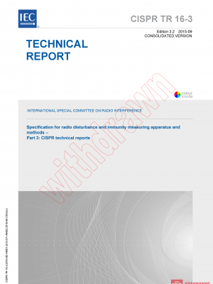 CISPR TR 16-3:2010+AMD1:2012+AMD2:2015 CSV PDF