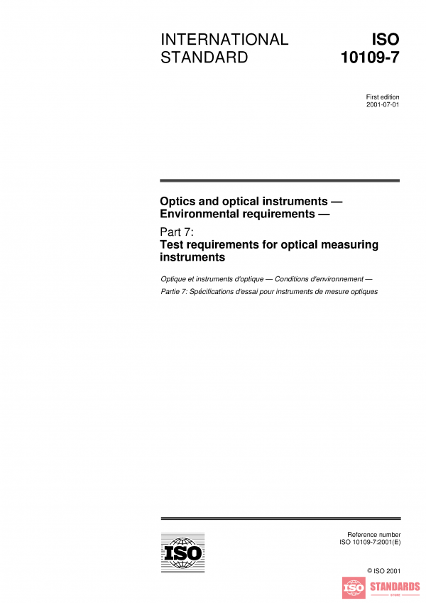 ISO 10109-7:2001 PDF