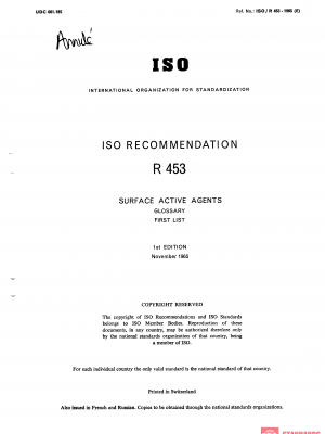 ISO/R 453:1965 PDF