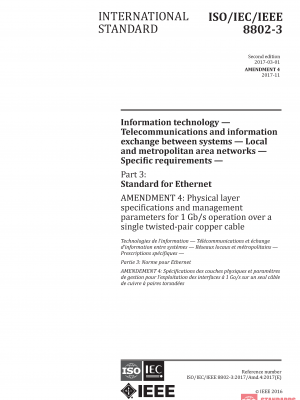 ISO/IEC/IEEE 8802-3:2017/Amd 4:2017 PDF