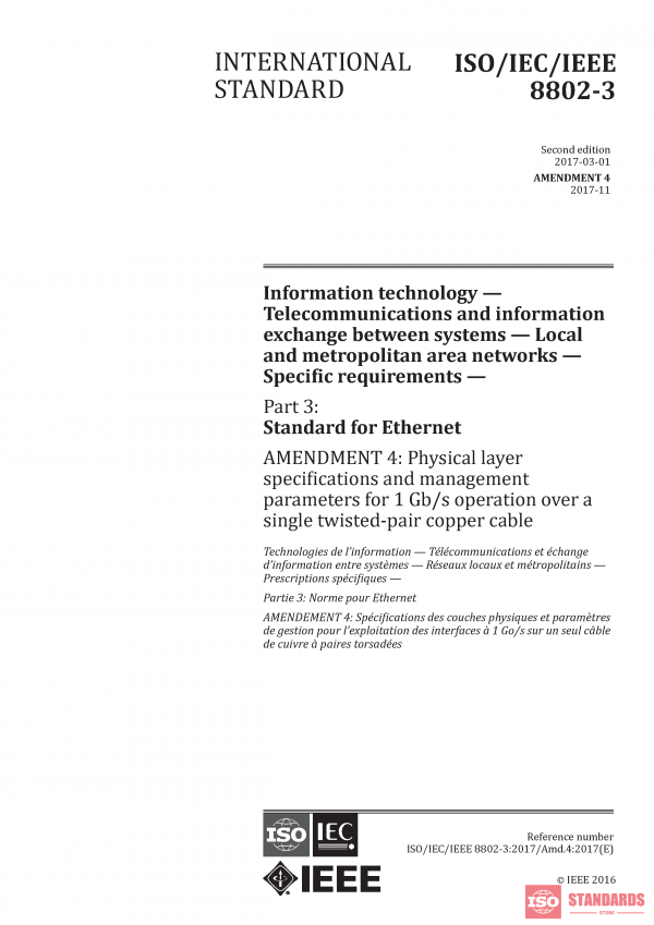 ISO/IEC/IEEE 8802-3:2017/Amd 4:2017 PDF