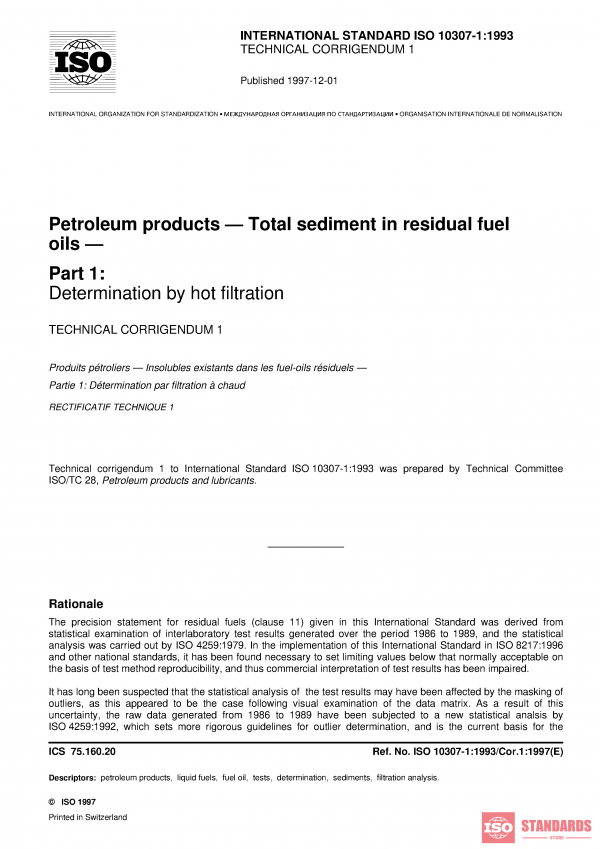 ISO 10307-1:1993/Cor 1:1997 PDF
