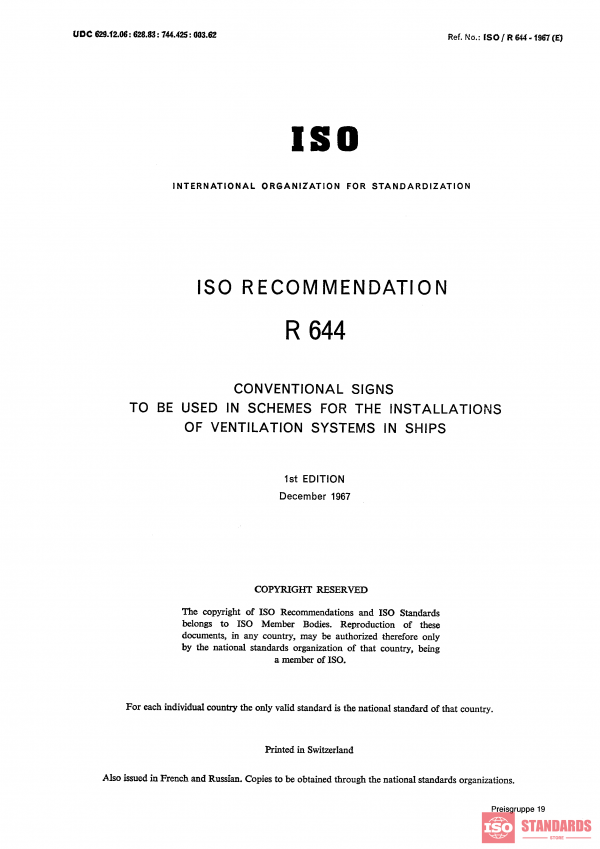 ISO/R 644:1967 PDF