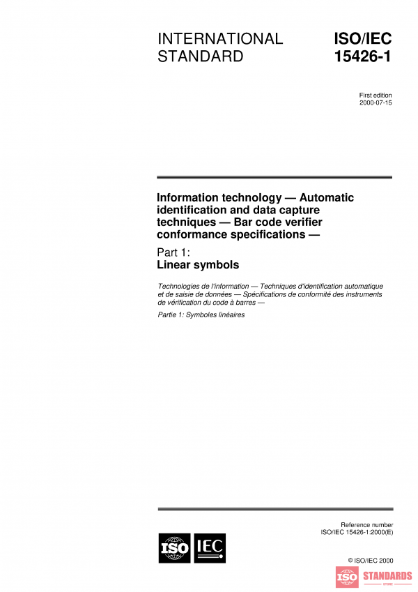 ISO/IEC 15426-1:2000 PDF