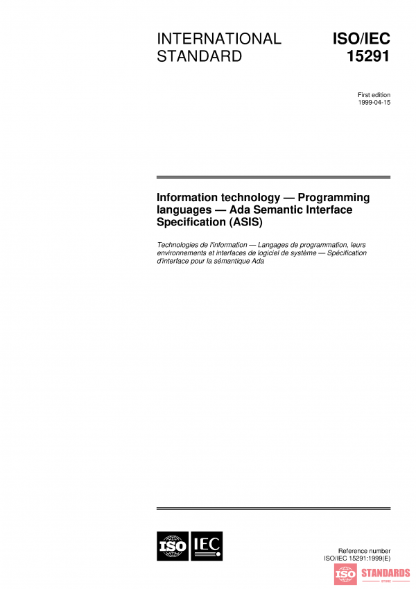 ISO/IEC 15291:1999 PDF