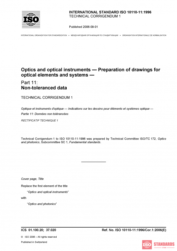 ISO 10110-11:1996/Cor 1:2006 PDF
