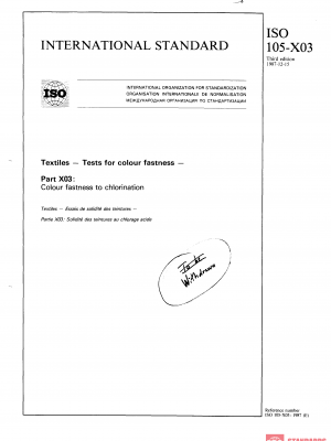 ISO 105-X03:1987 PDF