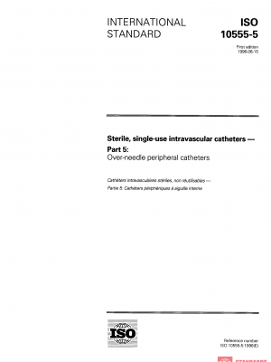 ISO 10555-5:1996 PDF