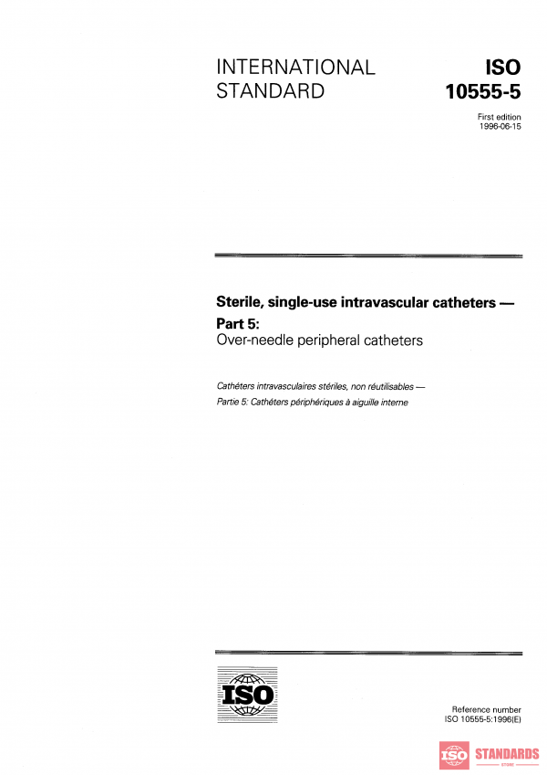 ISO 10555-5:1996 PDF