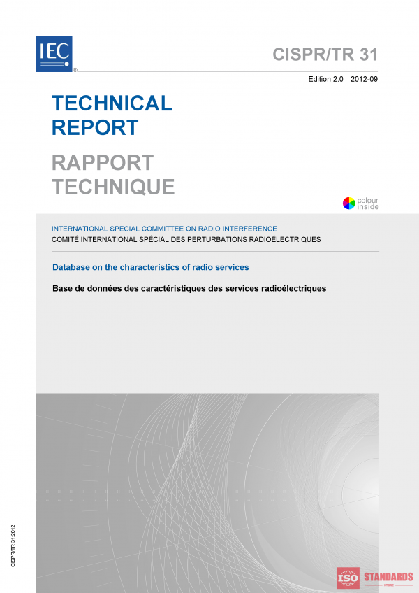 CISPR TR 31:2012 PDF