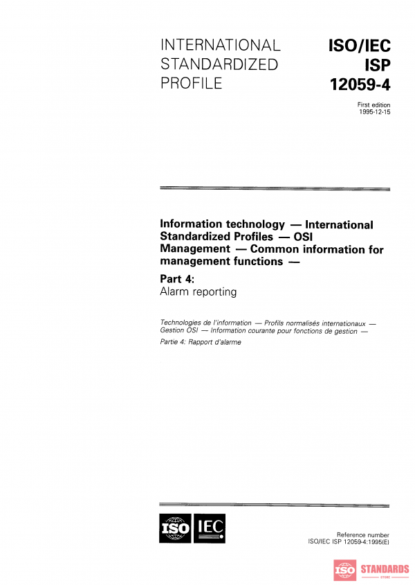 ISO/IEC ISP 12059-4:1995 PDF
