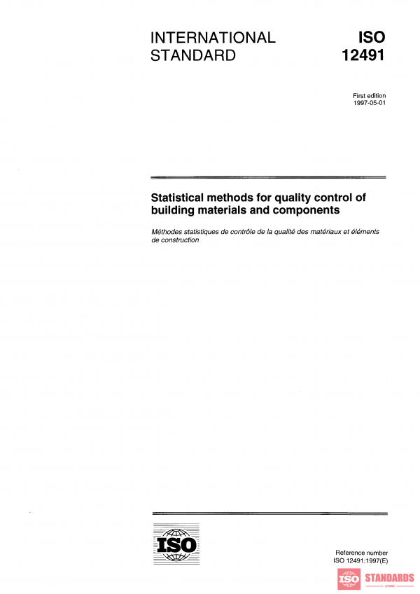 ISO 12491:1997 PDF